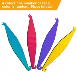 PYRUVAE Orthodontic Braces with 5 Placements, 500 Pieces Orthodontic Elastic Rubber Bands for Braces, Dental Gaps, Crooked Teeth