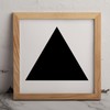 MAGJUCHE Triangle Stencil 12 Inches, Reusable Large Stencil for Wall