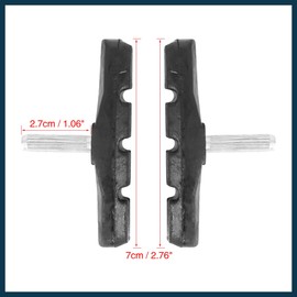 TUCKBOLD 2 Pair Bike Cantilever Brake Pads Threadless Post Mountain Bike 70mm Automotive Parts