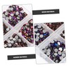 VILLFUL 1440pcs Rhinestones for Needlework Crafts Flatback Glass Gems Bulk