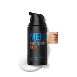 Easilydays Mens Face Moisturizer Night Cream, Deep Hydrating Multi-Action Lotion, Vitamin E, Collagen & Retinol, Hyaluronic Acid, Firming Smoothing, Lifting, Mens Face Cream for Face & Neck Skin Care