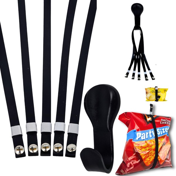 CHIP BANDS: Premium Adjustable Bands to Keep Snack and Food