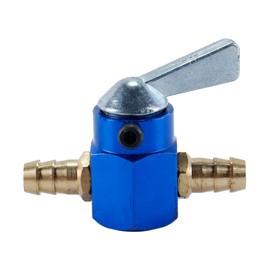 Orivin 8mm Metal Inline Fuel Tap Petrol On Off Switch Petcock Valve for Motorcycle ATV Scooter Blue
