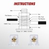 Nilight 2PCS 200A ANL Fuse Holder ANL Blade Fuse 4PCS