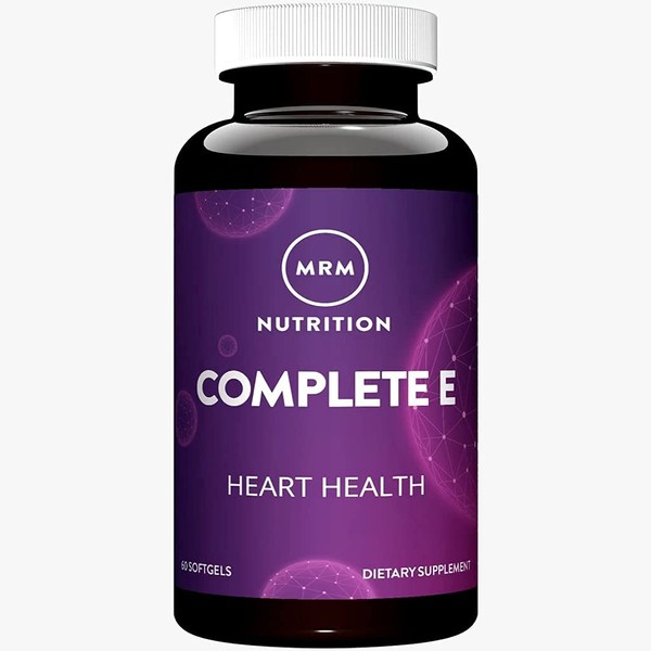 MRM Nutrition Complete E | 400 IU Vitamin E | Heart Health | with Vitamin C| Gluten-Free | 30 Servings