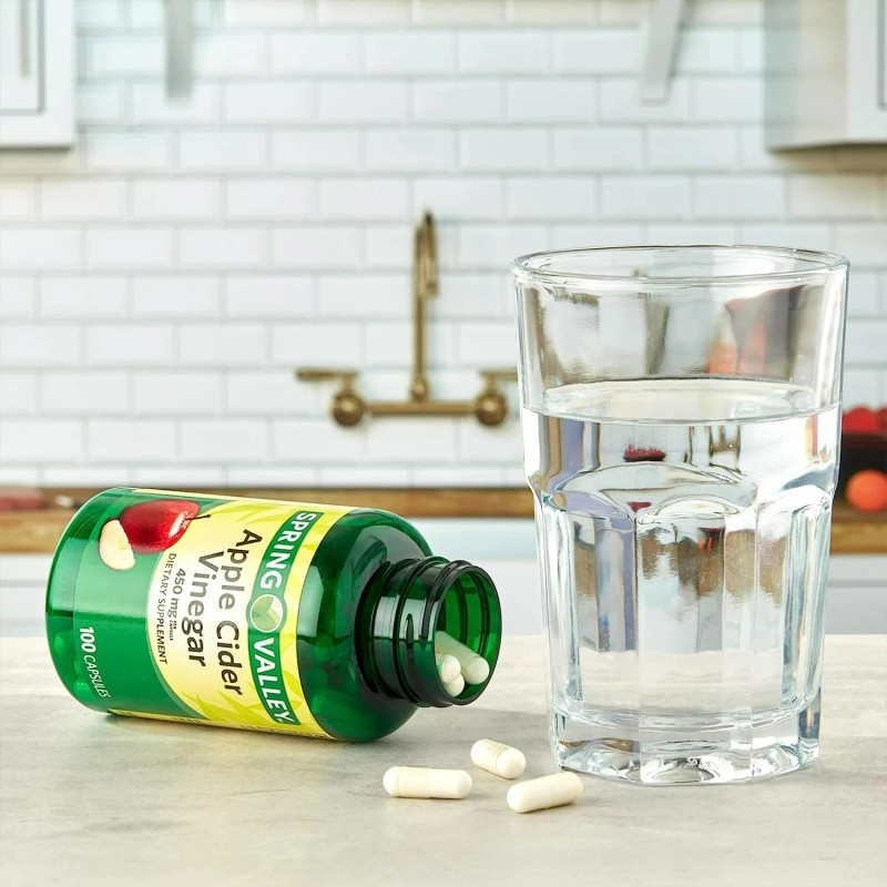 Spring Valley Apple cider vinegar capsules Spring Valley 450mg, 100