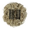 Yamel Chignon Hairpiece Curly Bun Scrunchie Extensions Ash Blonde Synthetic