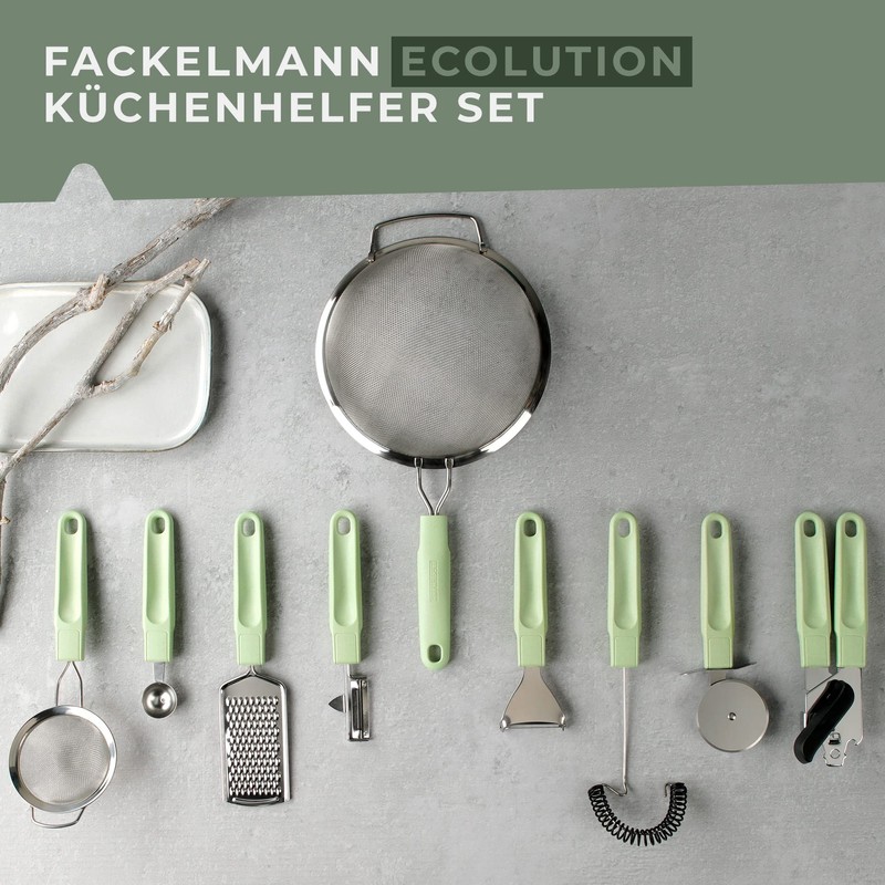 Fackelmann Ecolution Grater - Hand Grater Made of Stainless Steel,