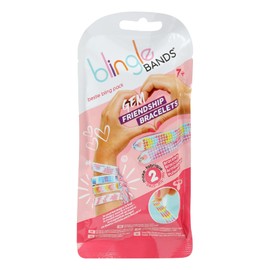 Blingle Bands - Bestie Pack of 2 Friendship Bracelets to Design Yourself, DIY Bracelets Complete Set with Various Designs, Diamond Painting and Bead Crafts for Children from 7 Years