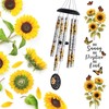 Sunflower Wind Chimes for Outside,Sunshine Gift for Mom,Get Well Soon