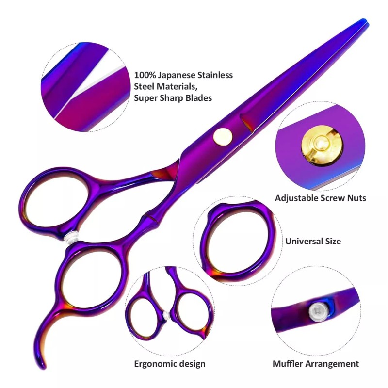 XUGOU Juegos De Tijeras Profesionales Para Cortar El Cabello De...