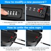 Portable Safe, Four-Digit Code Cash Box, Water Proof and Rust