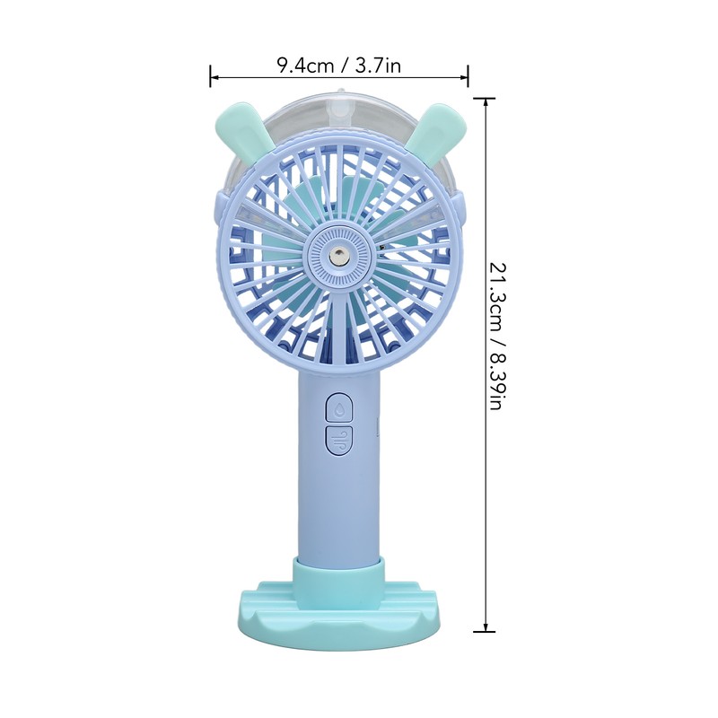 Handheld Fan Automatic Spraying USB Charging Humanized Grille Design Low