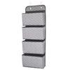 MaoXinTek Over Door Hanging Storage Organizer 4 Pocket Wall Mount