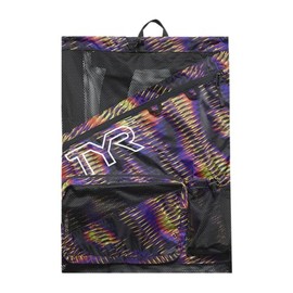 TYR Evolved Printed Elite 40L Mesh Backpack, Purple/Multi, One Size