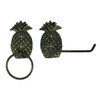 Chesapeake Antique Brass Finish Cast Iron Pineapple Towel and Tissue
