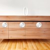 PATIKIL Recessed Door Handles 70mm/2.75" Dia, 4 Pack Round Hidden