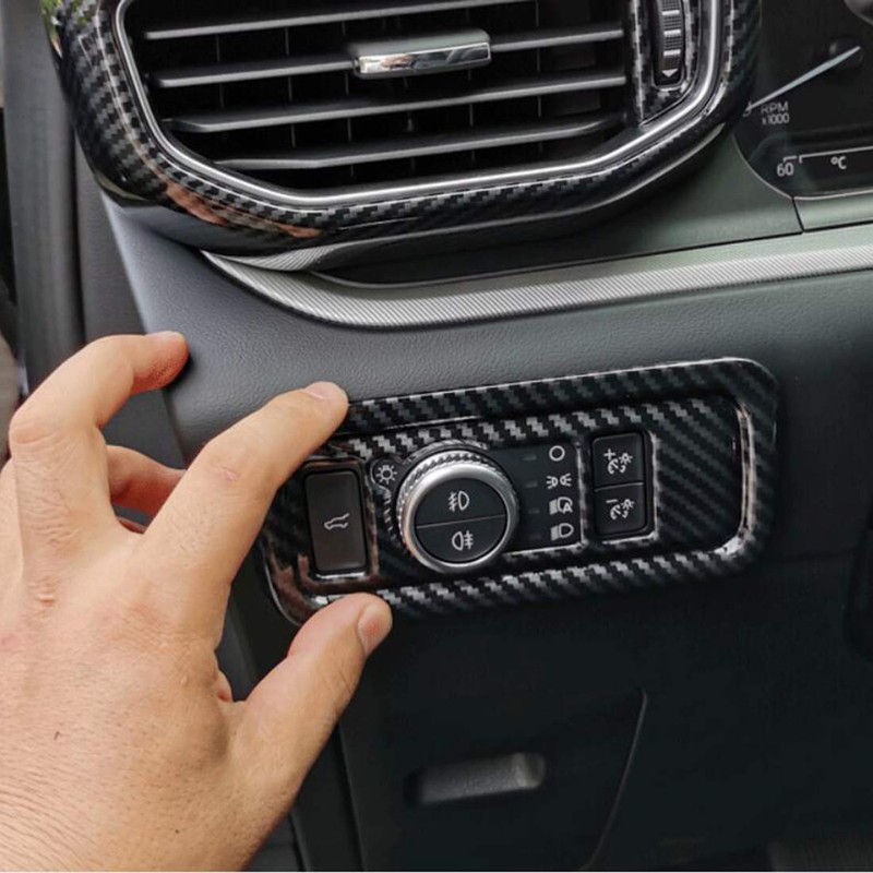 ruihe Carbon Fiber Color Trunk Switch Cover Dashboard Light Adjustment