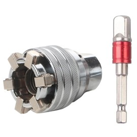 yuentoen Multi-functional Magic Sleeve Universal Maintenance Tool, Adjustable Drive Socket Wrench Sleeve, Adjust 10-19mm