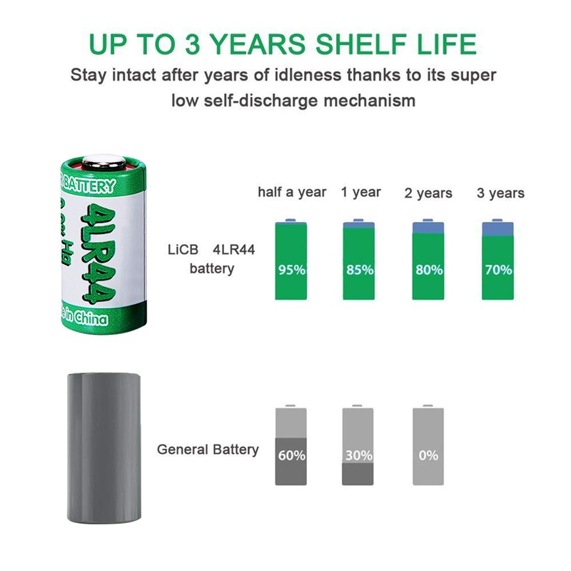 LiCB 10 Pack 4LR44 6V Battery PX28A 476A A544 K28A