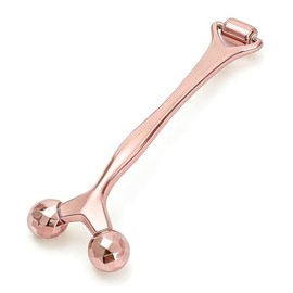 3D Metal Facial Roller, Premium Zinc Alloy Face Massager Tool for Reduce Puffiness, Remove Eye Wrinkles, Face Lift, Anti-Aging, Skin Tightening, Cooli