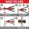 Rivet Nut Tool Kit, 16-Inch Rivnut Tool with 15 Metric