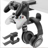 UgyDuky 3-in-1 PC Gaming Headset & Controller Holder with Rotating
