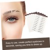 Minkissy Eyebrow Stickers 6pcs Temporary Brow Waterproof Fade Resistant Instant
