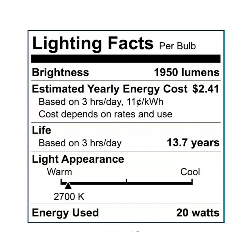 Ceybo LED Light Bulb 125 Watt Equivalent Soft White Non