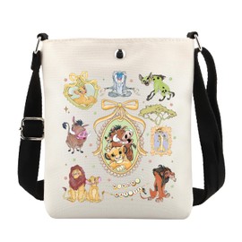 Animal Lover Messenger Bag Theme Park Family Vacation Trip Gift Animal Crossbody Bag (HAKU MAT cb uk)
