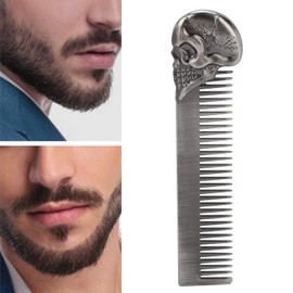 Pocket Beard Comb, Hair Combs Set Pocket Fine Hair Combs for Women and Men, Fine Dressing Comb, Hair Styling Mustache Shaping Oil Hair Comb (Silver)