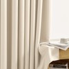 CUCRAF Light Beige Blackout Curtains 90 inch Length 2 Panels