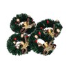 10Pcs Christmas Wreaths Miniature Scene Models Dollhouse Accessories for Above