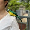 LWINGFLYER Christmas Artificial Parrot Lifesize Artificial Simulation Foam Feather Parrot