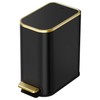 Cesun Small Bathroom Trash Can with Lid Soft Close, 5