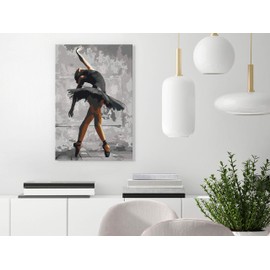 murando - Painting by Numbers Ballerina Dancer Ballet 40 x 60 cm Painting Set with Wooden Frame on Canvas for Adults Children Painting Hand-Painted Kit DIY Gift Decoration n-A-1276-d-a