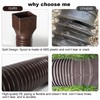plusgutter Rain Gutter Downspout Extensions, Flexible Downspout Extender for Rain