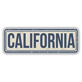 California State USA Grunge Travel Stamp Window Truck Car Bumper Sticker Decal 6" x 3"