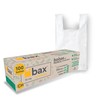 BAX Camiseta Pack 100 bolsas Bolsas biodegradables tipo camiseta Únicas