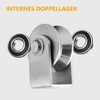 Stainless Steel Groove Wheel Heavy Duty Track Wheel Rigid Roller