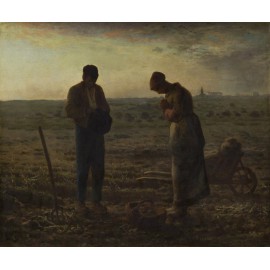Avery Jean-Francois Millet - The Angelus Giclee Art Fine Print on Canvas Printing 36"