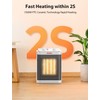 1500W Space Heater, Small Space Heater for Indoor Use, PTC