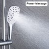JOHO Square Hand Shower Head Shower Head with Push Button