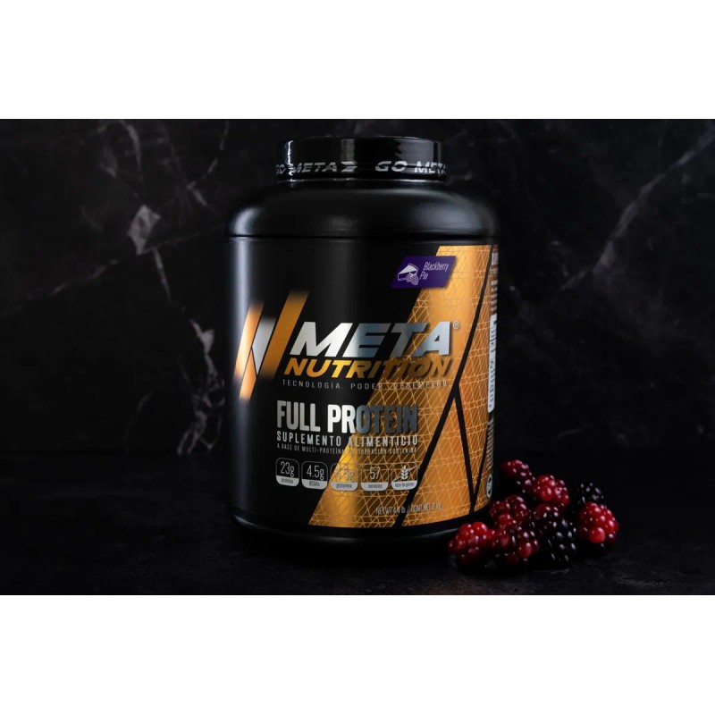 Suplemento Polvo Meta Nutrition Full Protein Proteína Sabor Fresa Crema