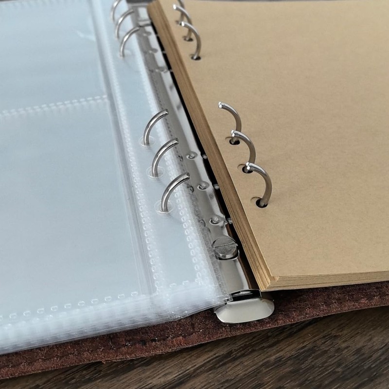 Genuine Leather Photo Album 4"x6" 120 Pockets with 30 Sheets