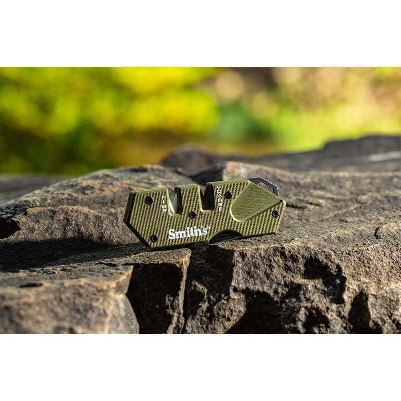 Smith's 50984 Pocket Pal Knife Sharpener-PP1-Mini-OD Green