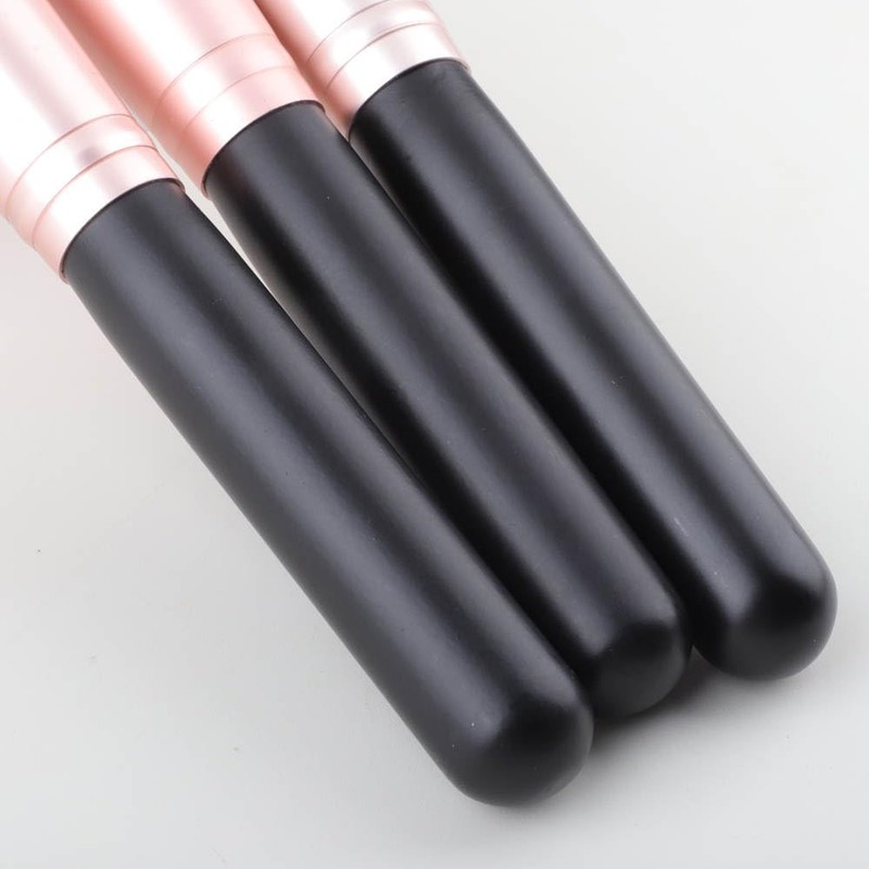 16-teiliges Make-up-Pinsel-Set, rosa, goldfarben, Synthetik, für Foundation, Mischpulver, für Gesicht,