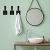TOFIIGREM Black Towel Hooks Coat Hooks for Wall, Hand Towel
