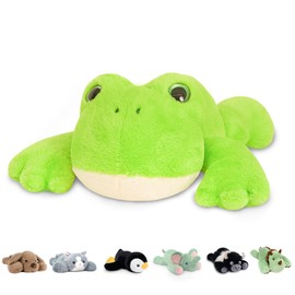 Niuniu Daddy 20" | 3.3 Pound Frog Weighted Stuffed Animals for Kids Adults, Soft Stuffed Frog Plush Toys for Sleeping Hugging, Squishy Body Pillow for Presents Birthday Christmas Holiday Easter