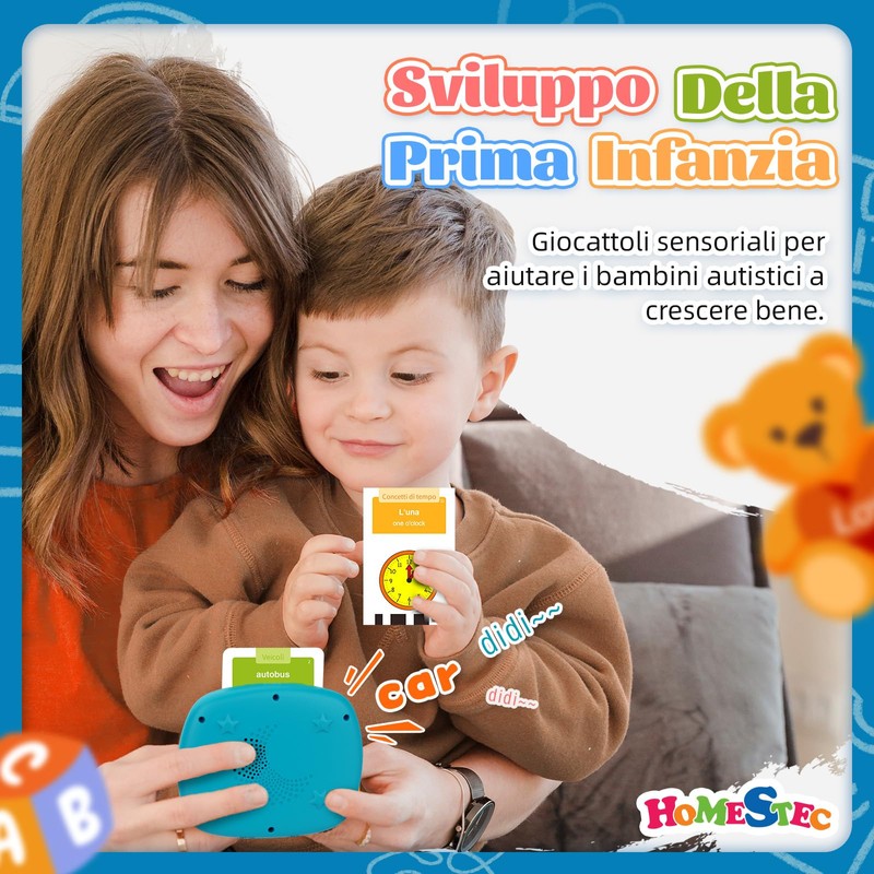 Giochi Bambini 2 Anni, Giochi Montessori, Flashcard in Italiano e